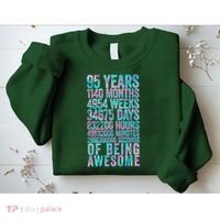 95th Birthday Old Meter 95 Year Old Sweatshirt thumb 2