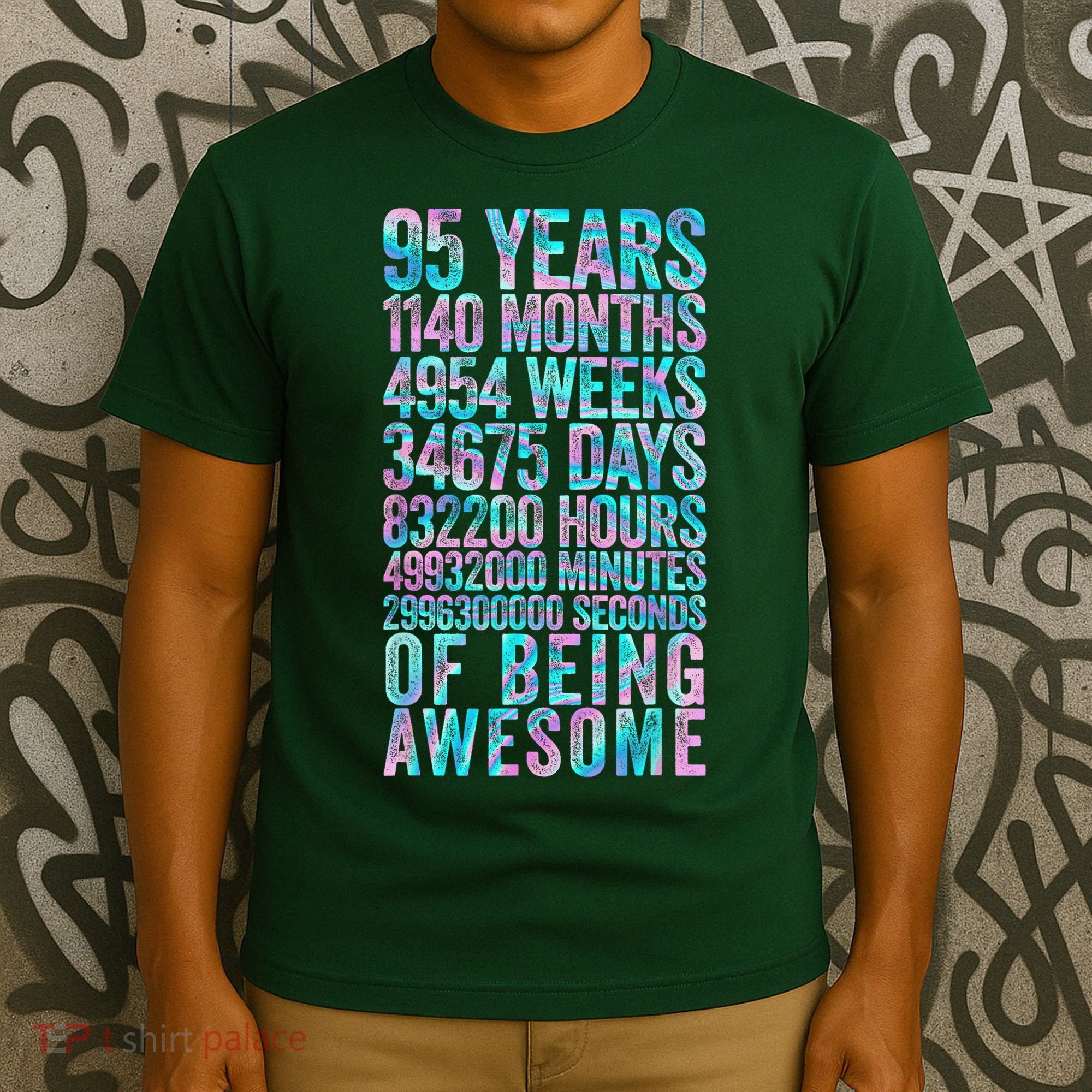 95th Birthday Old Meter 95 Year Old T-Shirt
