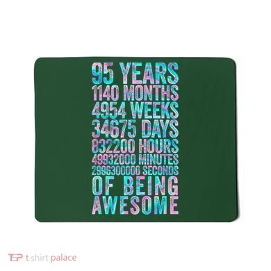 95th Birthday Old Meter 95 Year Old Mousepad