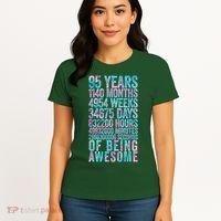 95th Birthday Old Meter 95 Year Old Women's T-Shirt thumb 4