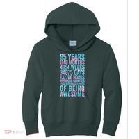 95th Birthday Old Meter 95 Year Old Kids Hoodie thumb 0