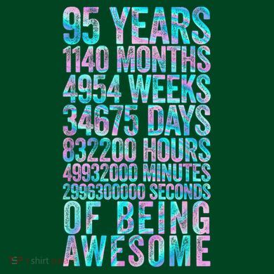 95th Birthday Old Meter 95 Year Old Kids Hoodie