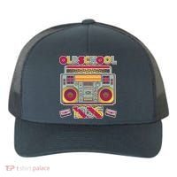 90th Birthday Oldschool Boombox 1936 Yupoong Adult 5-Panel Trucker Hat thumb 0