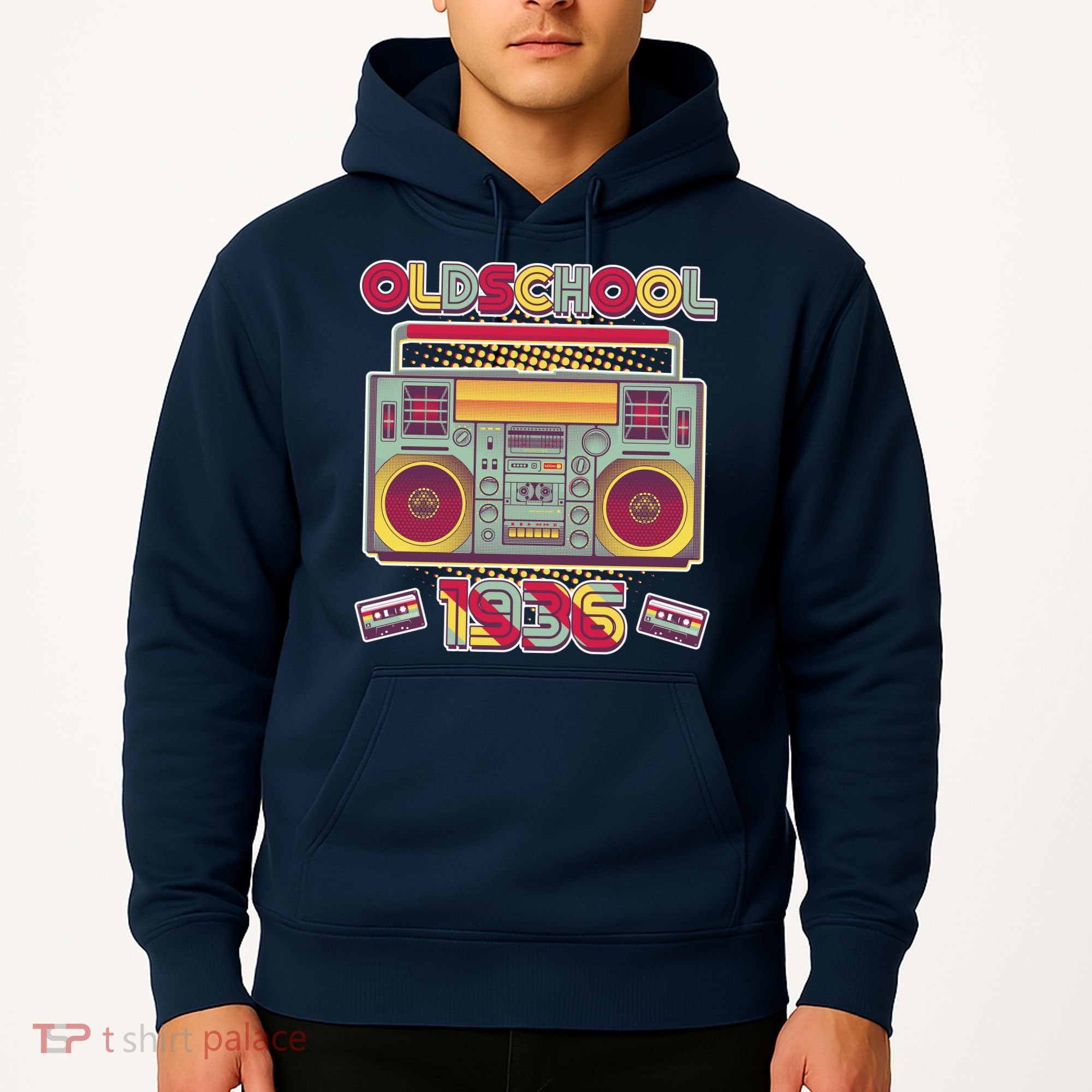 90th Birthday Oldschool Boombox 1936 Hoodie