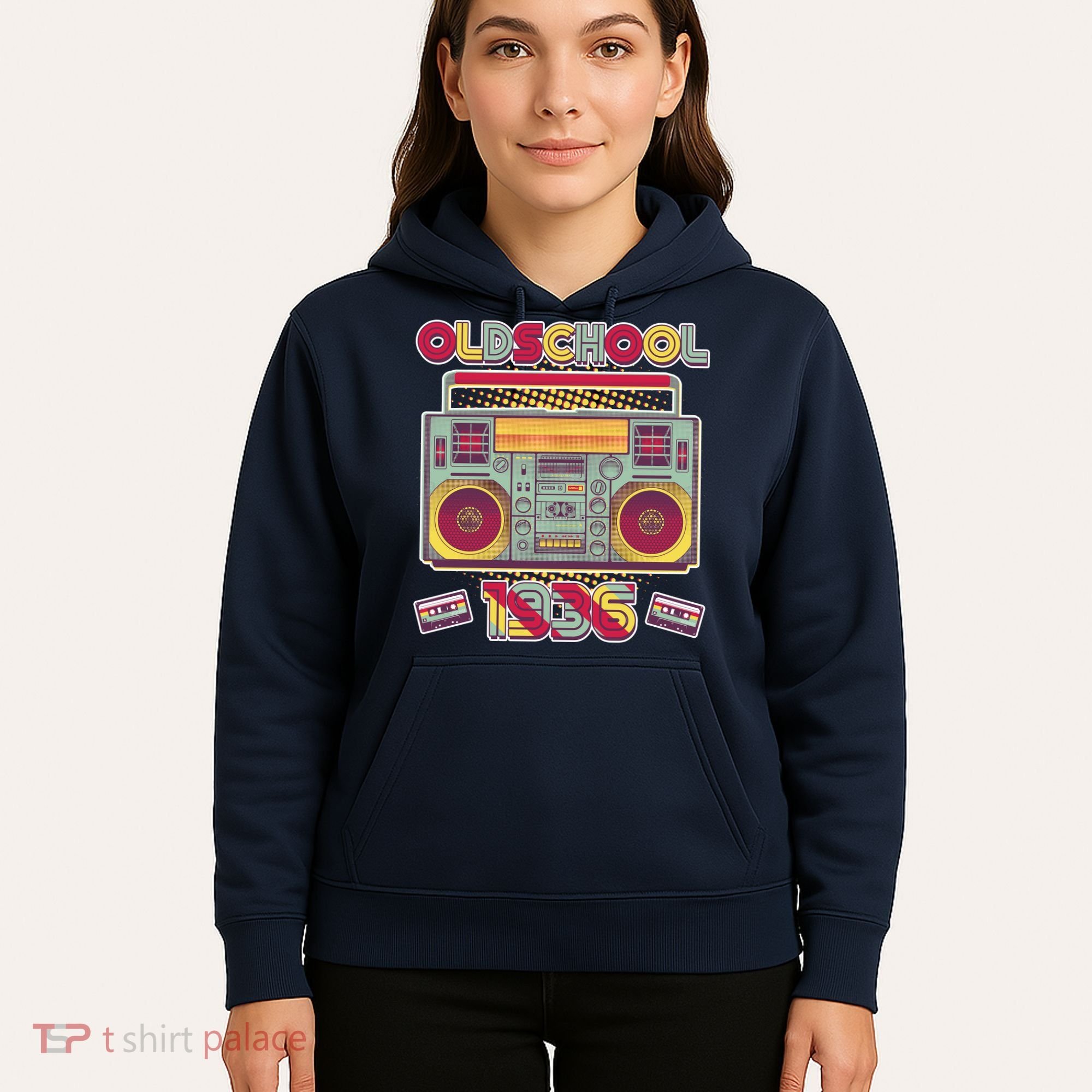 90th Birthday Oldschool Boombox 1936 Hoodie