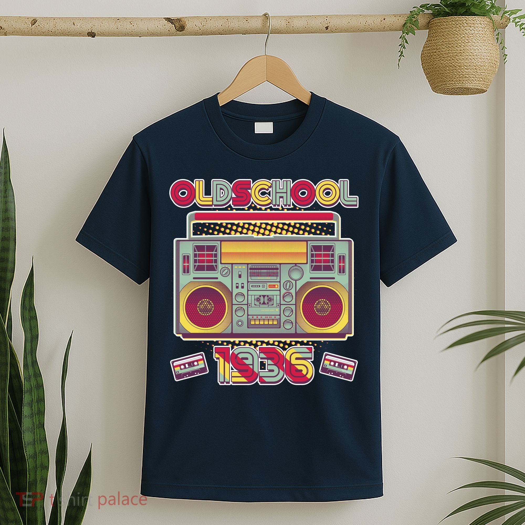 90th Birthday Oldschool Boombox 1936 T-Shirt