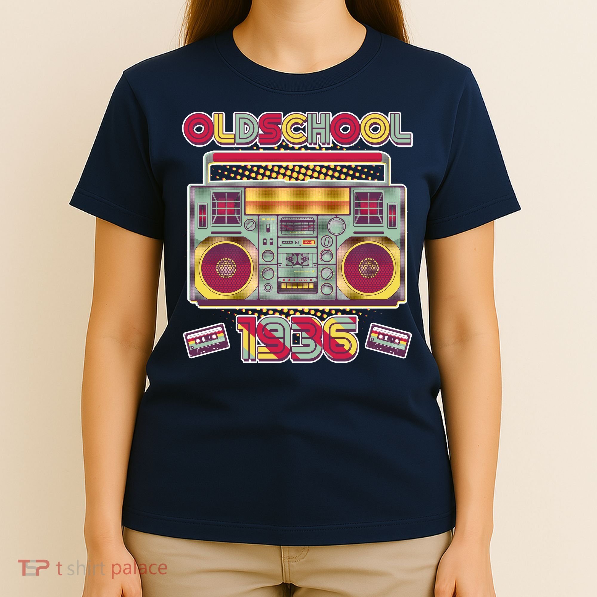 90th Birthday Oldschool Boombox 1936 T-Shirt