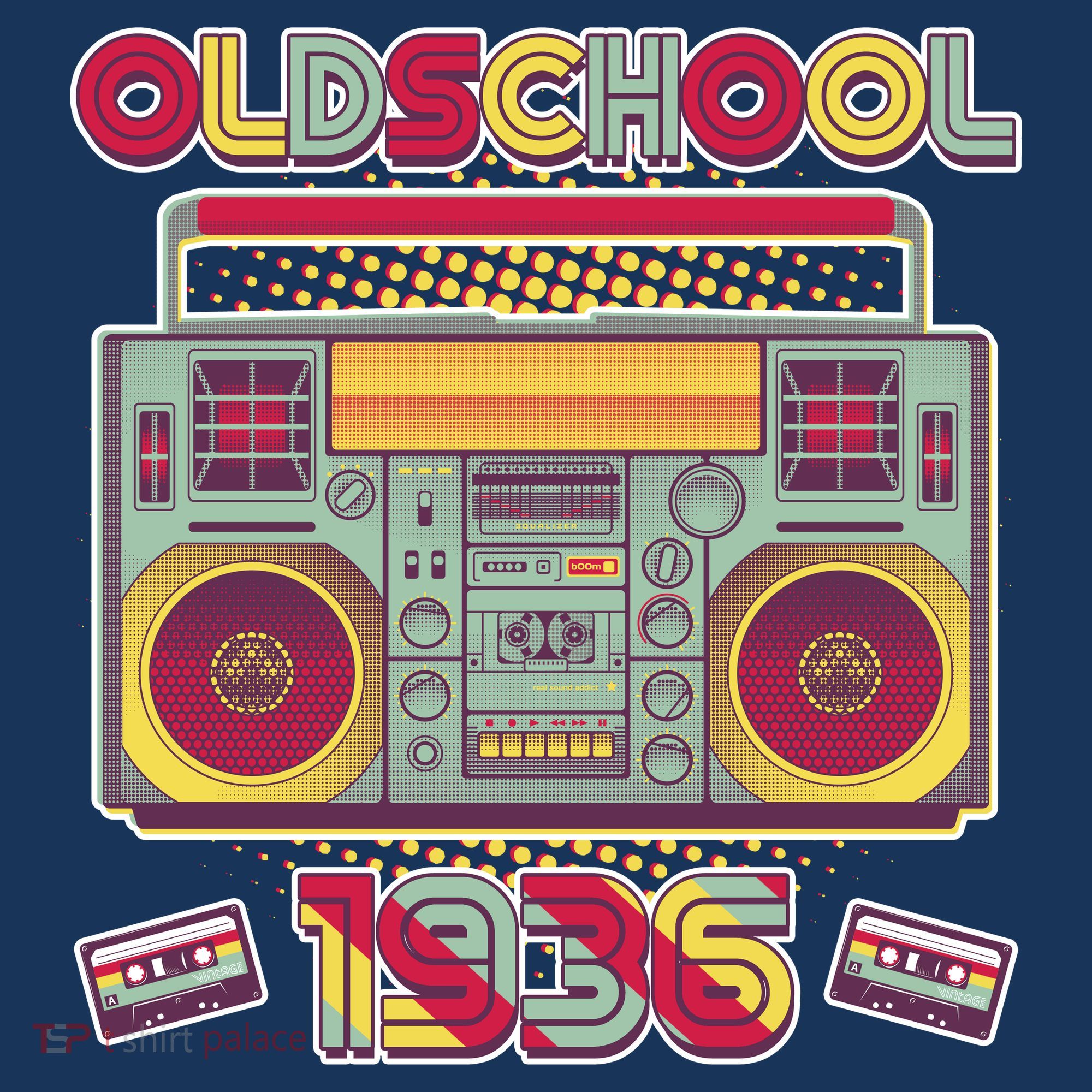 90th Birthday Oldschool Boombox 1936 Women's Hoodie
