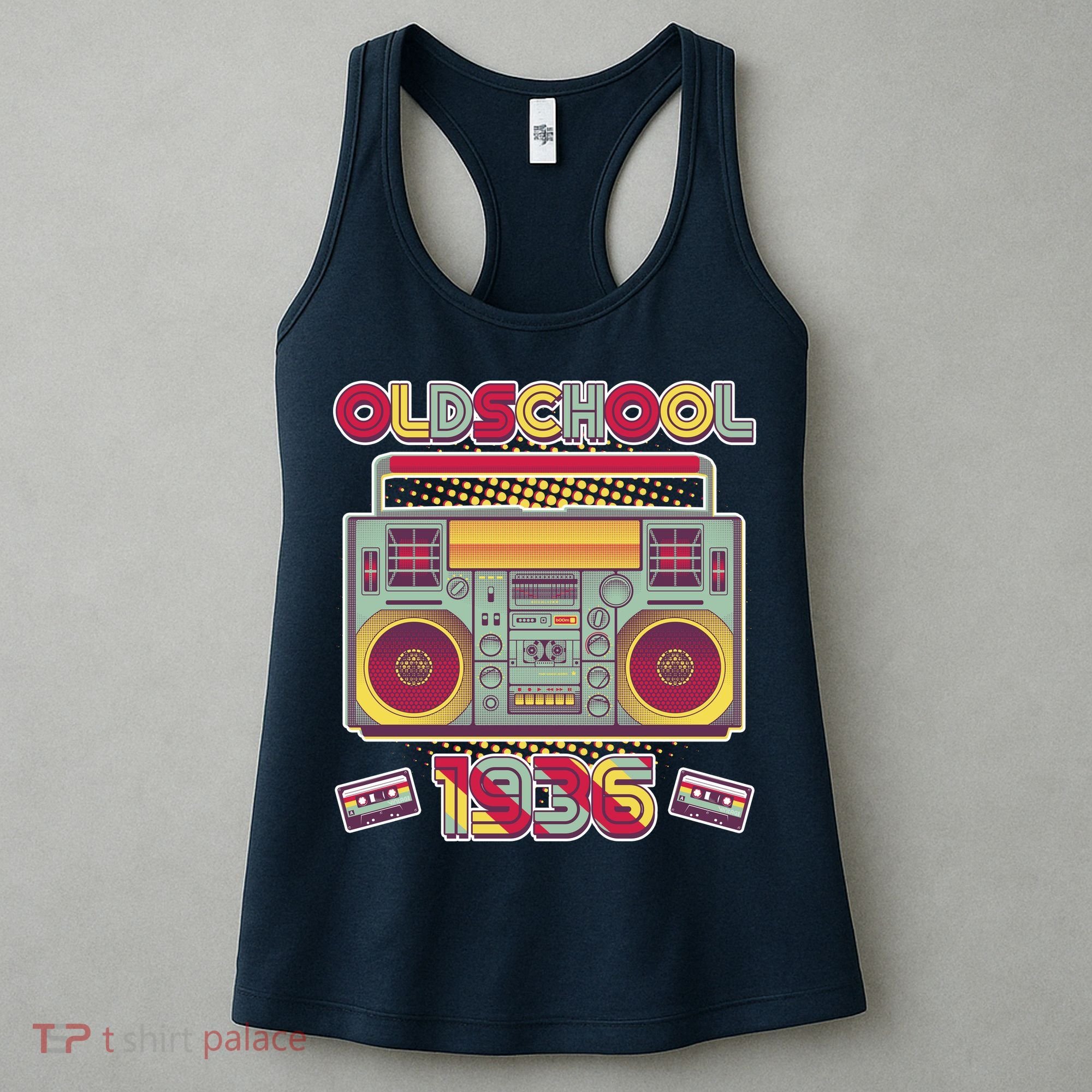 90th Birthday Oldschool Boombox 1936 Women's Tank Top