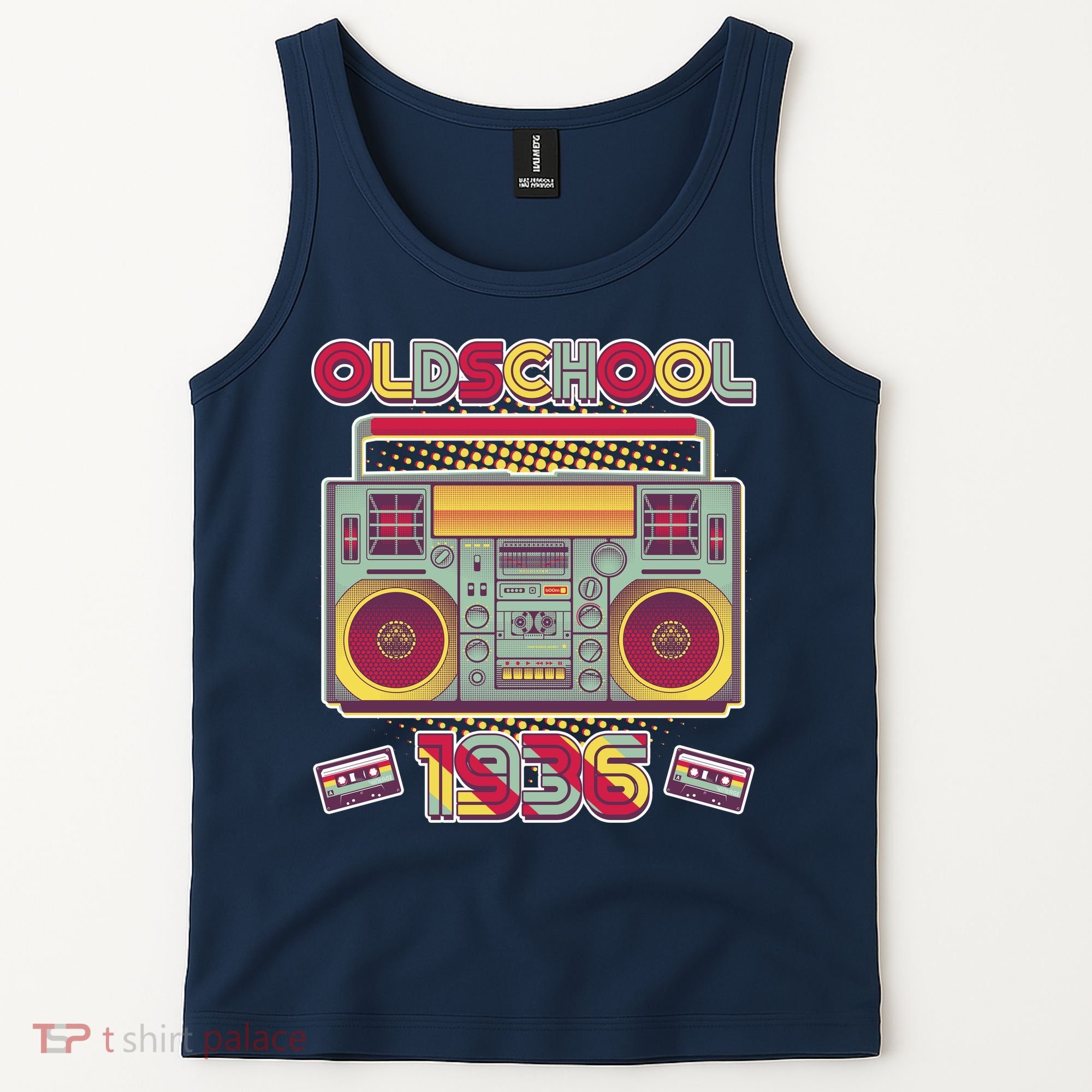 90th Birthday Oldschool Boombox 1936 Tank Top