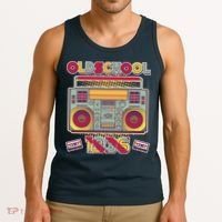 90th Birthday Oldschool Boombox 1936 Tank Top thumb 3