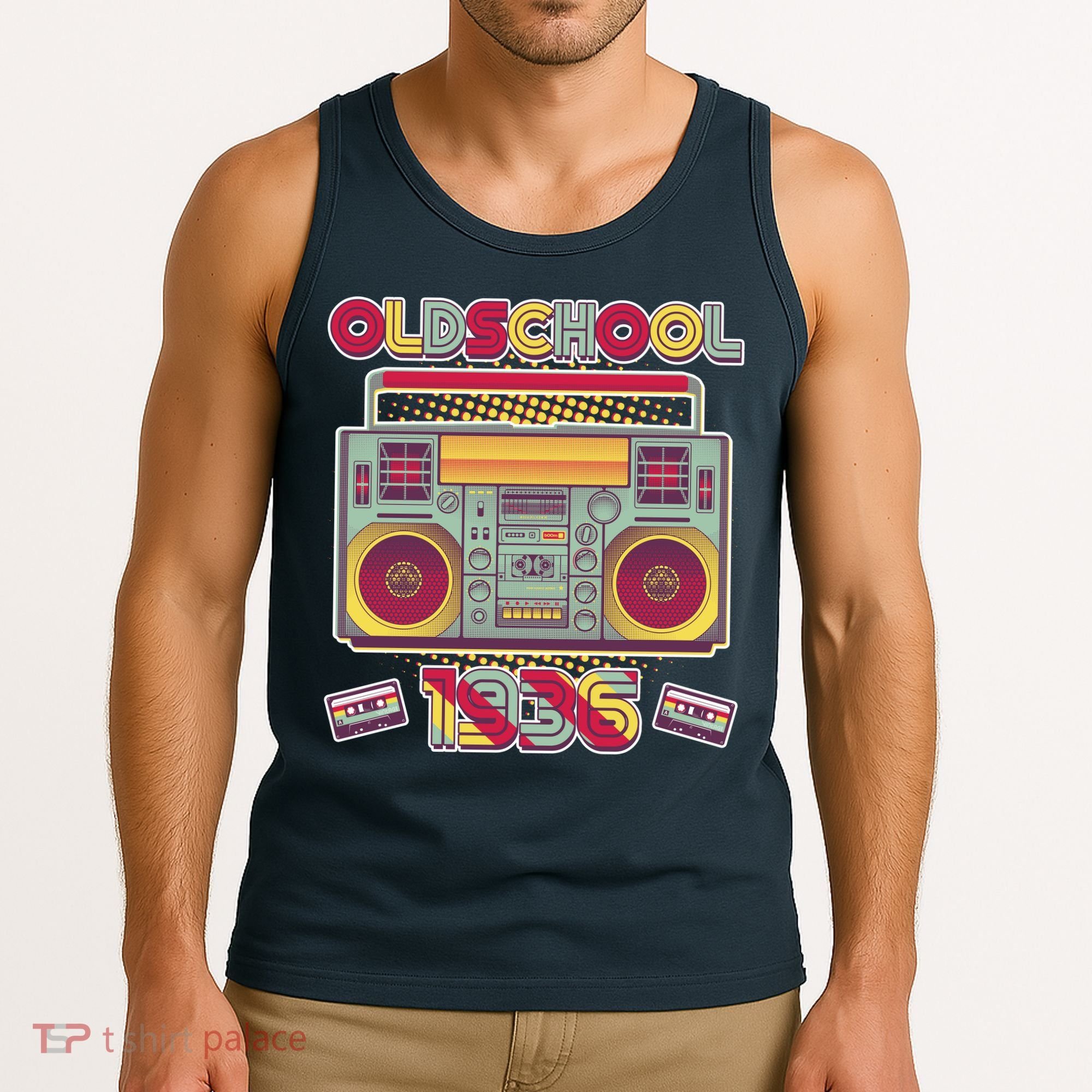 90th Birthday Oldschool Boombox 1936 Tank Top