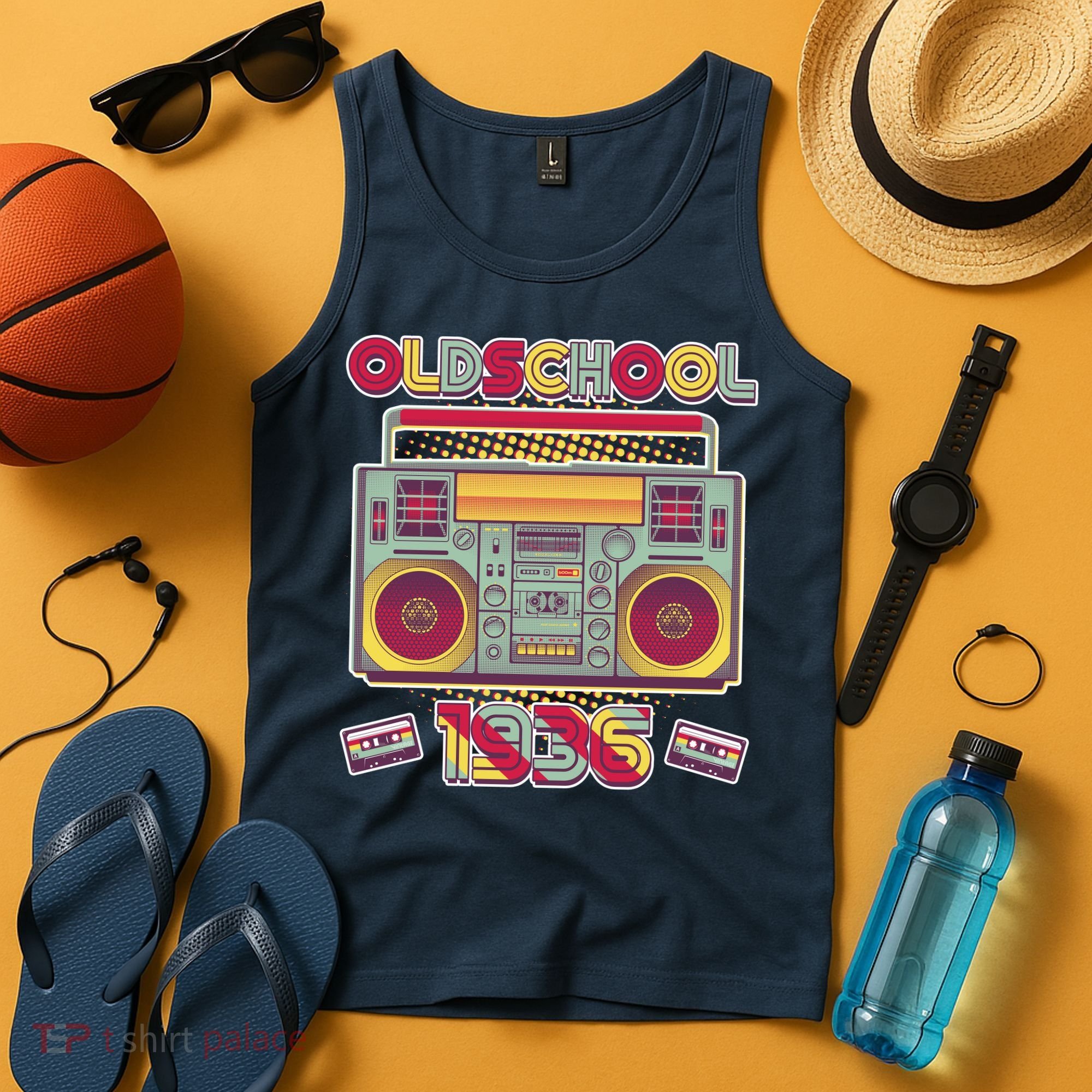 90th Birthday Oldschool Boombox 1936 Tank Top