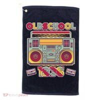 90th Birthday Oldschool Boombox 1936 Golf Towel thumb 0