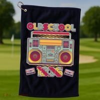 90th Birthday Oldschool Boombox 1936 Golf Towel thumb 1
