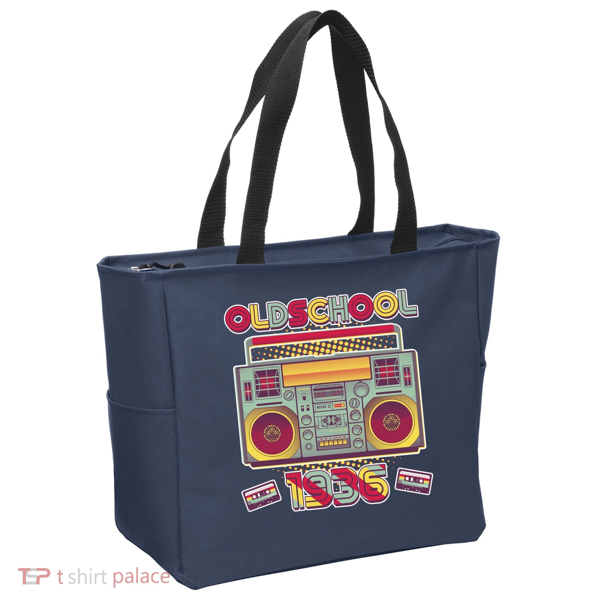 90th Birthday Oldschool Boombox 1936 Tote Bag