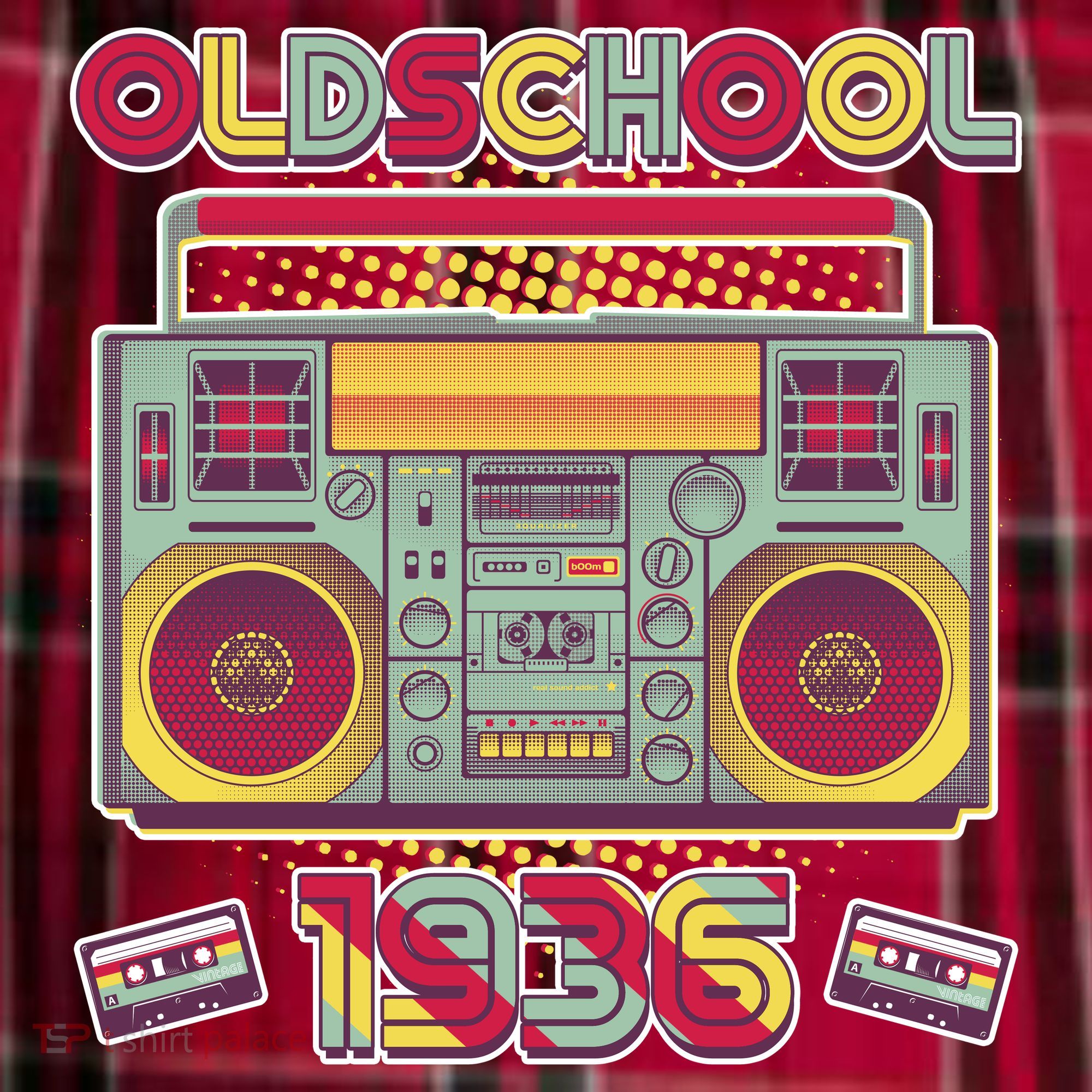 90th Birthday Oldschool Boombox 1936 Men's Flannel Plaid Pajama Pants