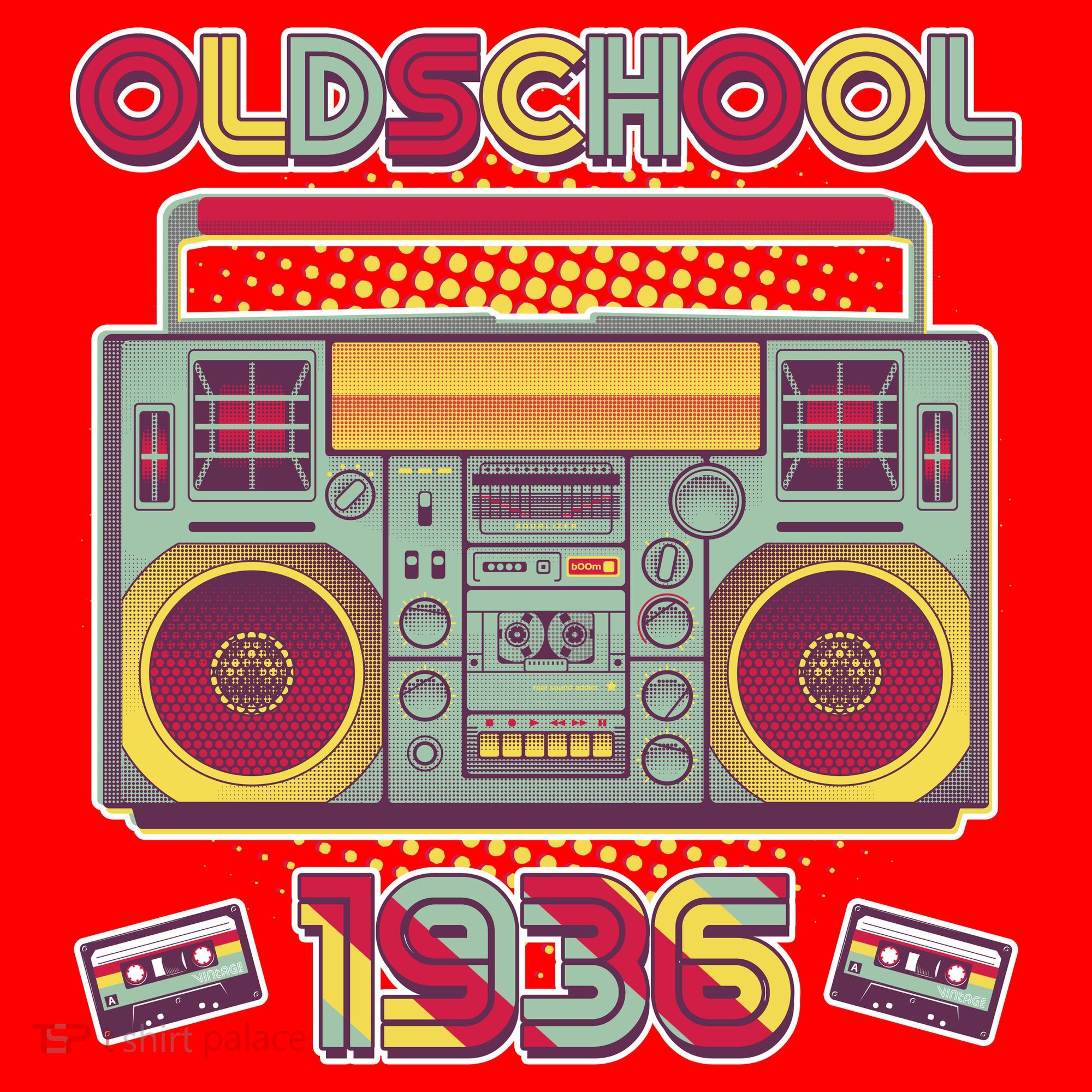 90th Birthday Oldschool Boombox 1936 Santa Hat