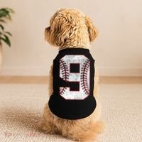 9th Birthday party Nine 9 Year Old Baseball Bday Doggie Tank thumb 2