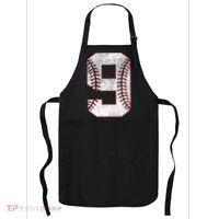 9th Birthday party Nine 9 Year Old Baseball Bday Apron thumb 0