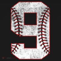 9th Birthday party Nine 9 Year Old Baseball Bday Women's Hoodie thumb 2