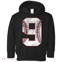 9th Birthday party Nine 9 Year Old Baseball Bday Toddler Hoodie thumb 0