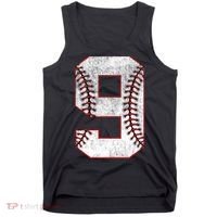 9th Birthday party Nine 9 Year Old Baseball Bday Tank Top thumb 0