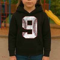 9th Birthday party Nine 9 Year Old Baseball Bday Kids Hoodie thumb 3