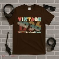 90th Birthday Retro Style Vintage 1936 Original Parts T-Shirt thumb 5