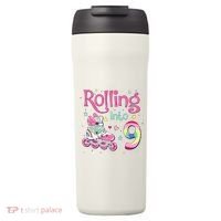 9th Bday Rolling Into 9 Birthday Roller Skate Party 24oz Duet Stainless Steel Tumbler thumb 0
