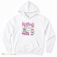 9th Bday Rolling Into 9 Birthday Roller Skate Party Hoodie thumb 0