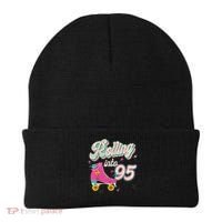 95th Birthday Roller Skates Rolling Into 95 Years Old Bday Beanie thumb 0