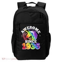 90th Birthday Rainbow Unicorn Awesome Since 1936 Backpack thumb 0