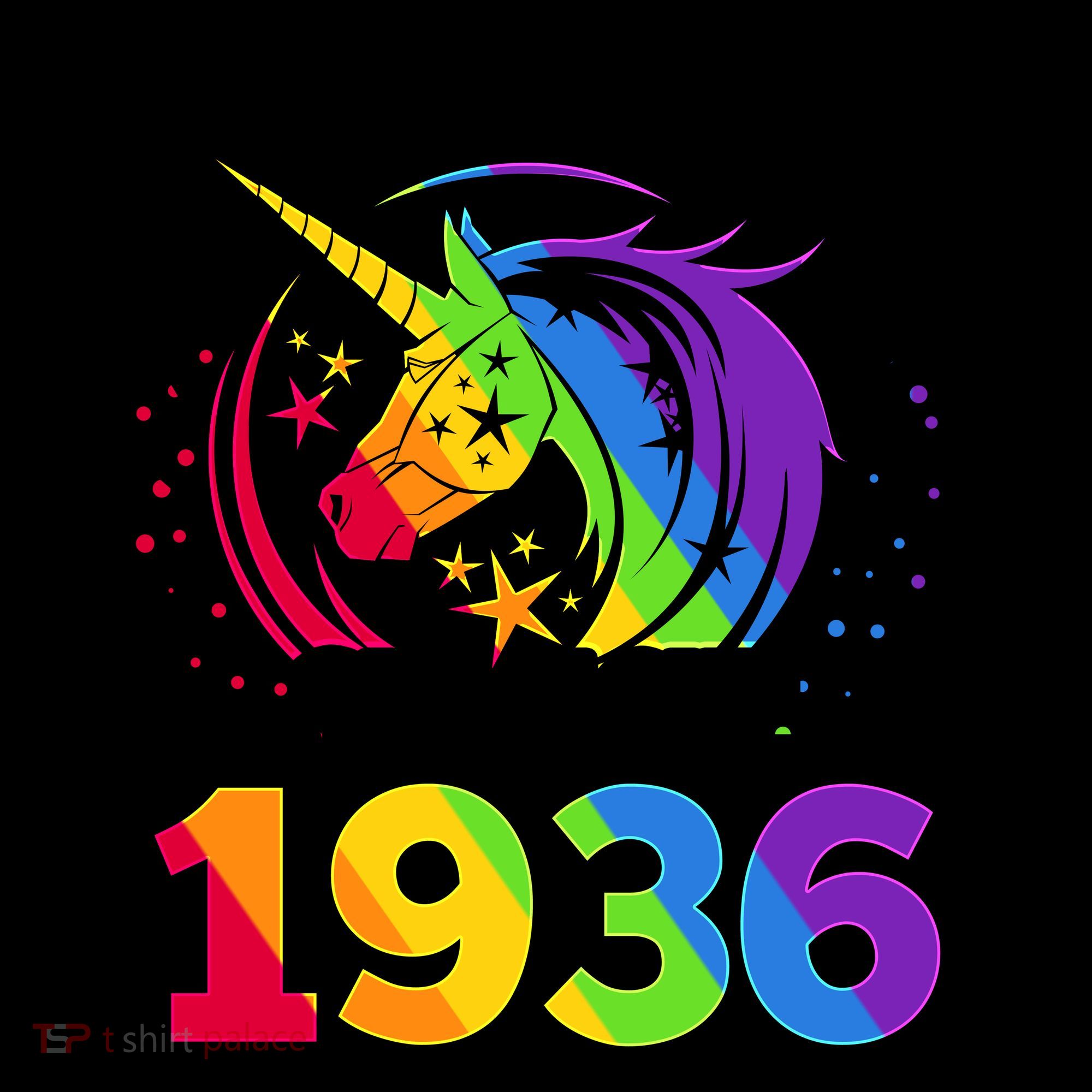 90th Birthday Rainbow Unicorn Awesome Since 1936 Coffee Mug
