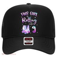 9th Bday Rolling Into 9 Birthday Girl Roller Skate Party Hat thumb 0