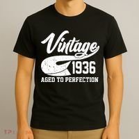 90th Birthday Sporty Vintage 1936 Age To Perfection  T-Shirt thumb 3
