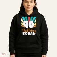 90th Birthday Squad 90 Years Old Hoodie thumb 5