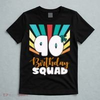 90th Birthday Squad 90 Years Old T-Shirt thumb 5