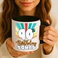 90th Birthday Squad 90 Years Old Coffee Mug thumb 3