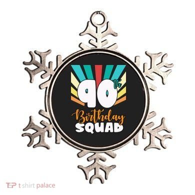 90th Birthday Squad 90 Years Old Ornament