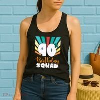 90th Birthday Squad 90 Years Old Women's Tank Top thumb 2