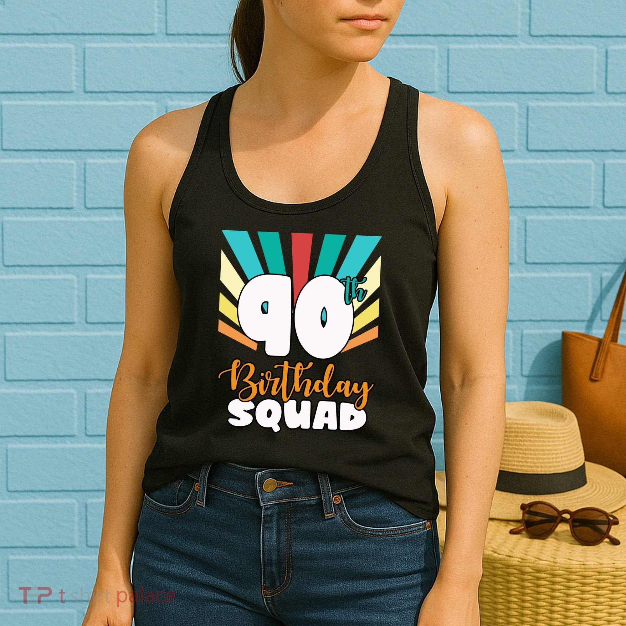 90th Birthday Squad 90 Years Old Women's Tank Top