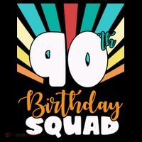 90th Birthday Squad 90 Years Old Women's Tank Top thumb 5