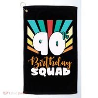90th Birthday Squad 90 Years Old Golf Towel thumb 0