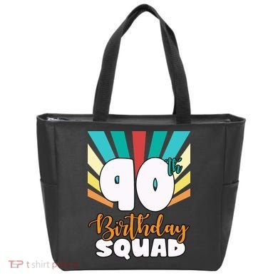 90th Birthday Squad 90 Years Old Tote Bag