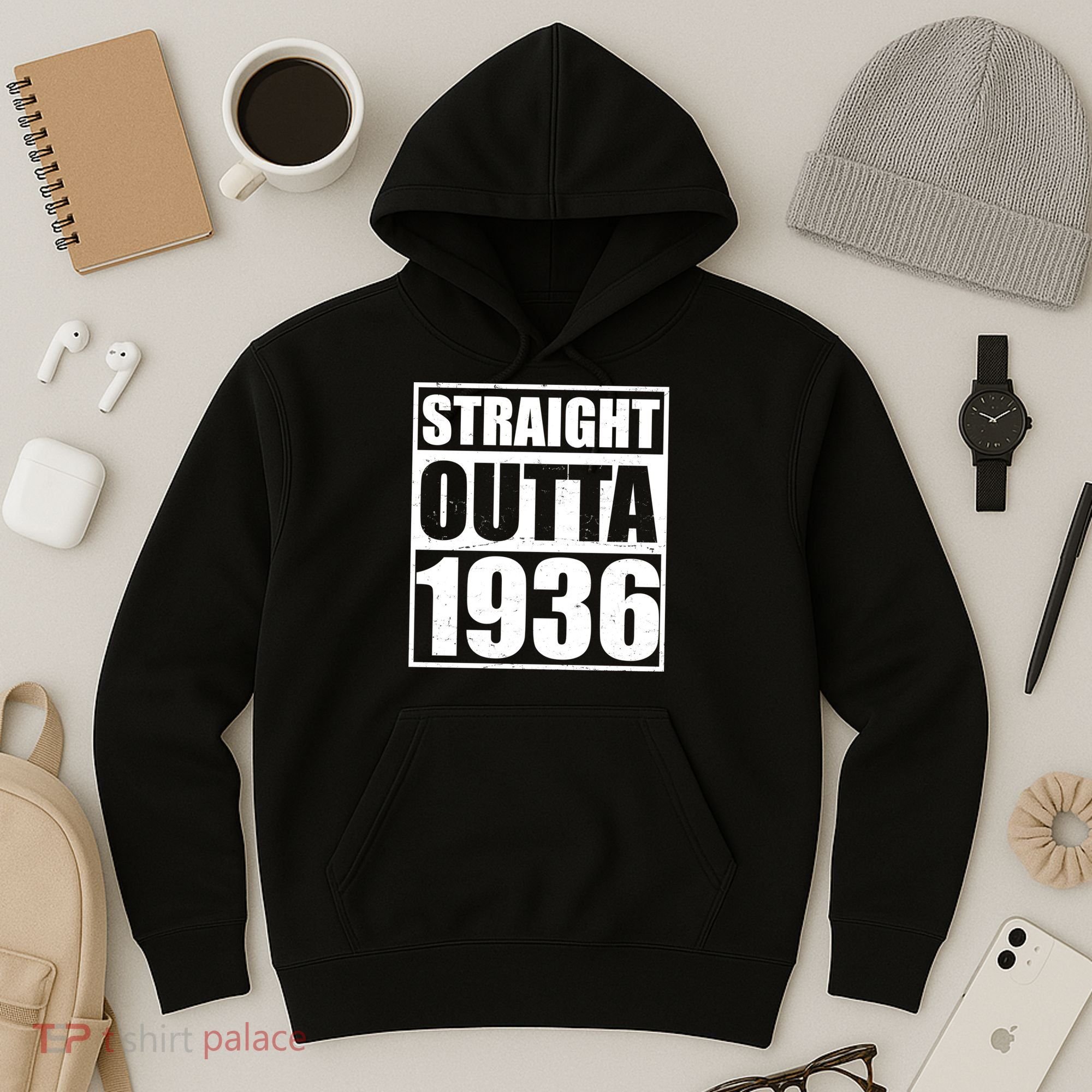 90th Birthday Straight Outta 1936 Hoodie
