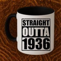 90th Birthday Straight Outta 1936 Coffee Mug thumb 2