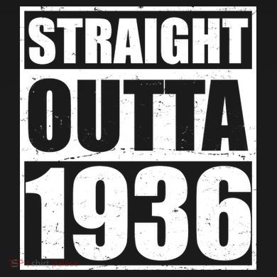 90th Birthday Straight Outta 1936 Flat Bill Trucker Hat