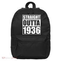 90th Birthday Straight Outta 1936 16 in Basic Backpack thumb 0