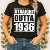 90th Birthday Straight Outta 1936 Women's T-Shirt thumb 2